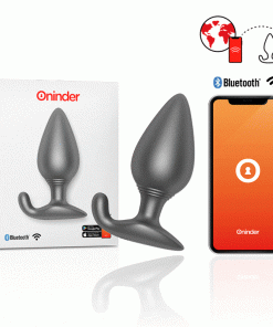 ONINDER - RIO PLUG ANAL VIBRADOR NEGRO - APP GRATUITA