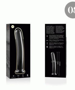 NEBULA SERIES BY IBIZA - MODELO 8 DILDO CRISTAL TRANSPARENTE 14.5 CM -O- 2 CM