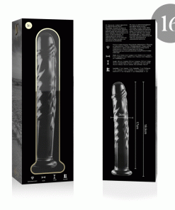 NEBULA SERIES BY IBIZA - MODELO 16 DILDO CRISTAL TRANSPARENTE 18.5 CM -O- 3 CM