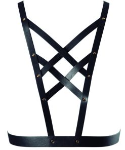 BIJOUX - INDISCRETS MAZE ARNES CRUZADO CON ESCOTE NEGRO